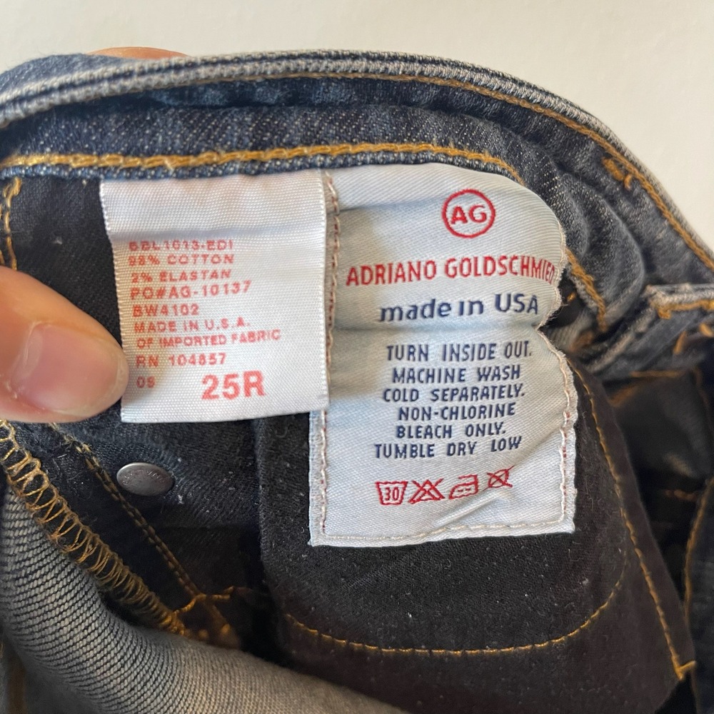 AG Adriano Goldschmied The Angel Bootcut Jeans Medium‎ Wash Blue Low Rise Y2K - Picture 9 of 9